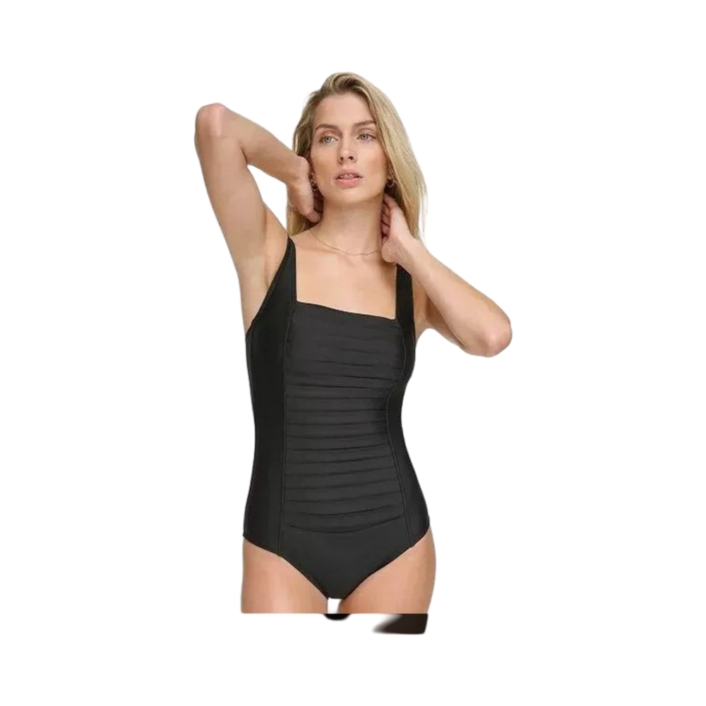 1Calvin Klein Black One-Piece Swimsuit size 16